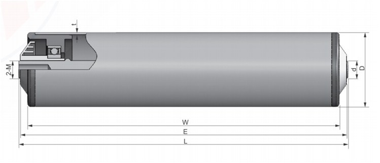 ML1100型 無(wú)動(dòng)力輕型輥筒 內(nèi)螺紋式